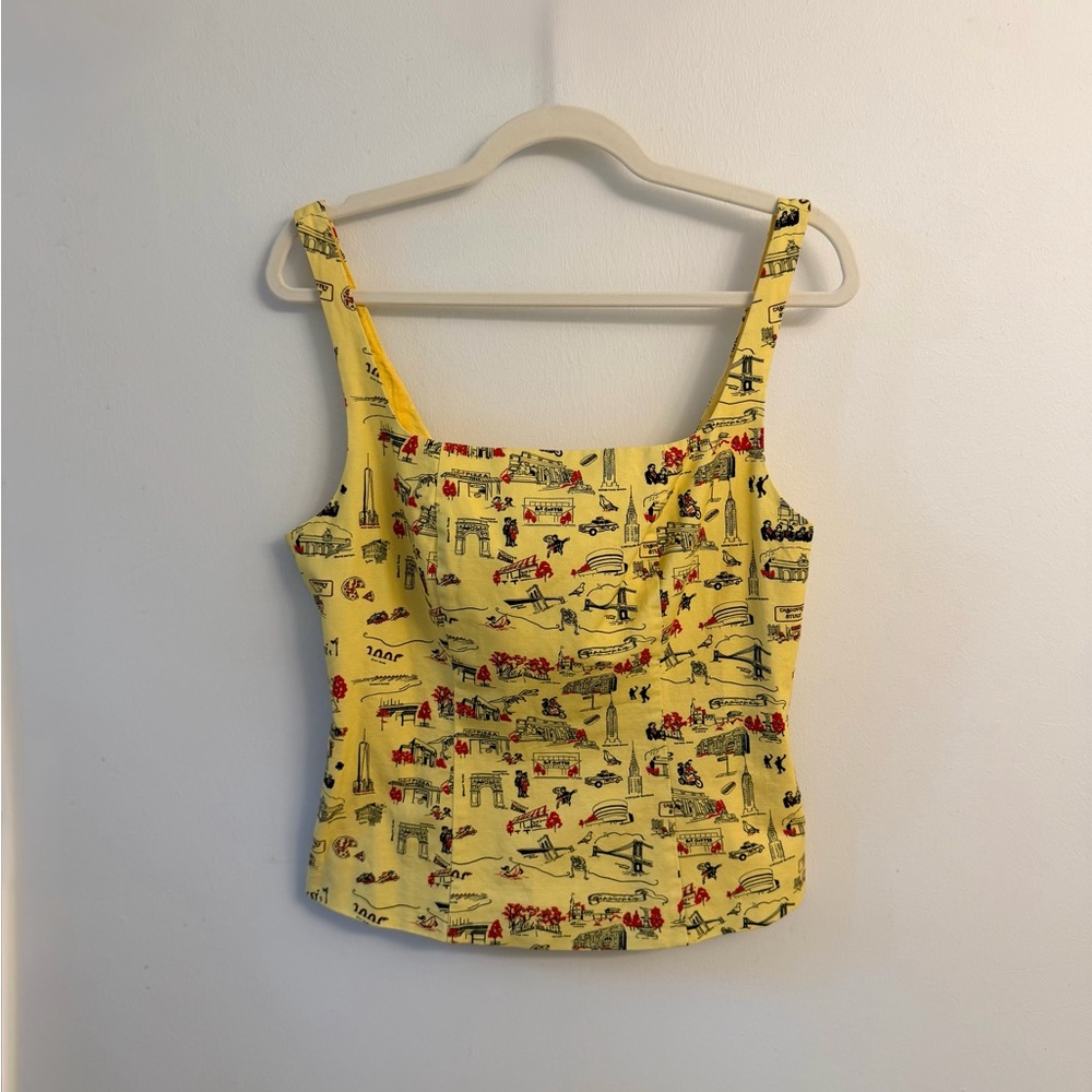 Rowing Blazers Yellow NYC Patterned Camisole NWT … - image 3